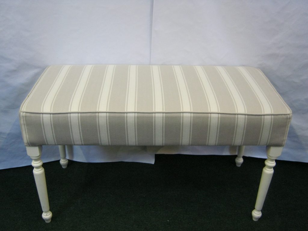 Footstool with turned legs
