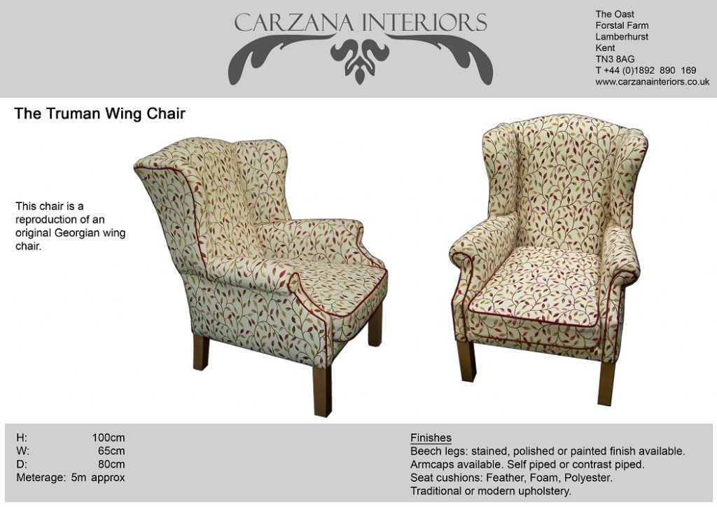 Truman wing chair.