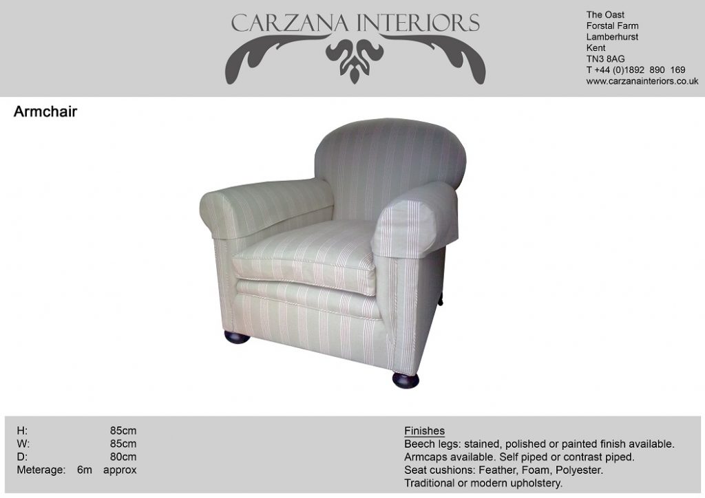 Edwardian style arm chair.