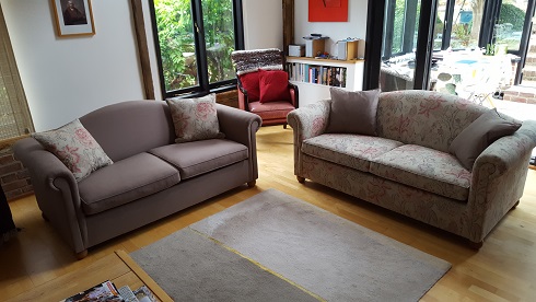 pair of sofas.