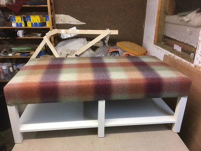 new model table stool, with under shelf.