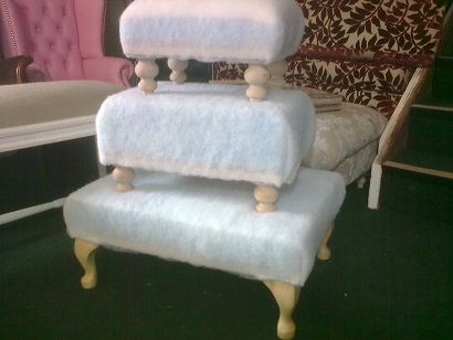 footstools made to order, covered or ready to diy cover. any size.